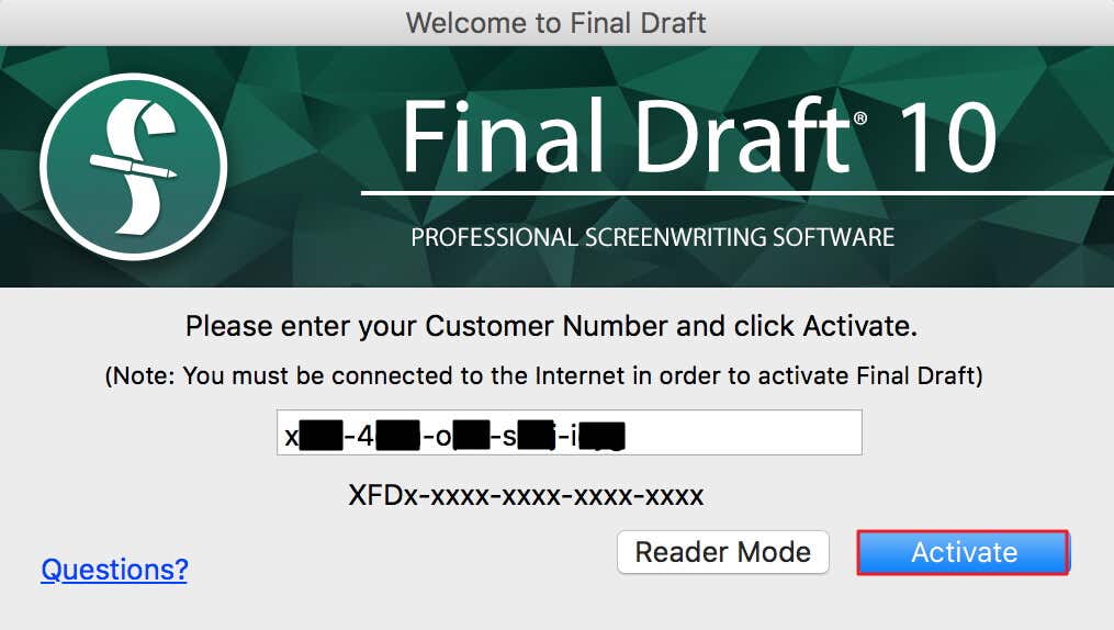Final Draft Demo Download Mac